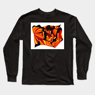 Orange Movement Long Sleeve T-Shirt